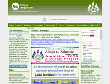 Tablet Screenshot of biharanjuman.org